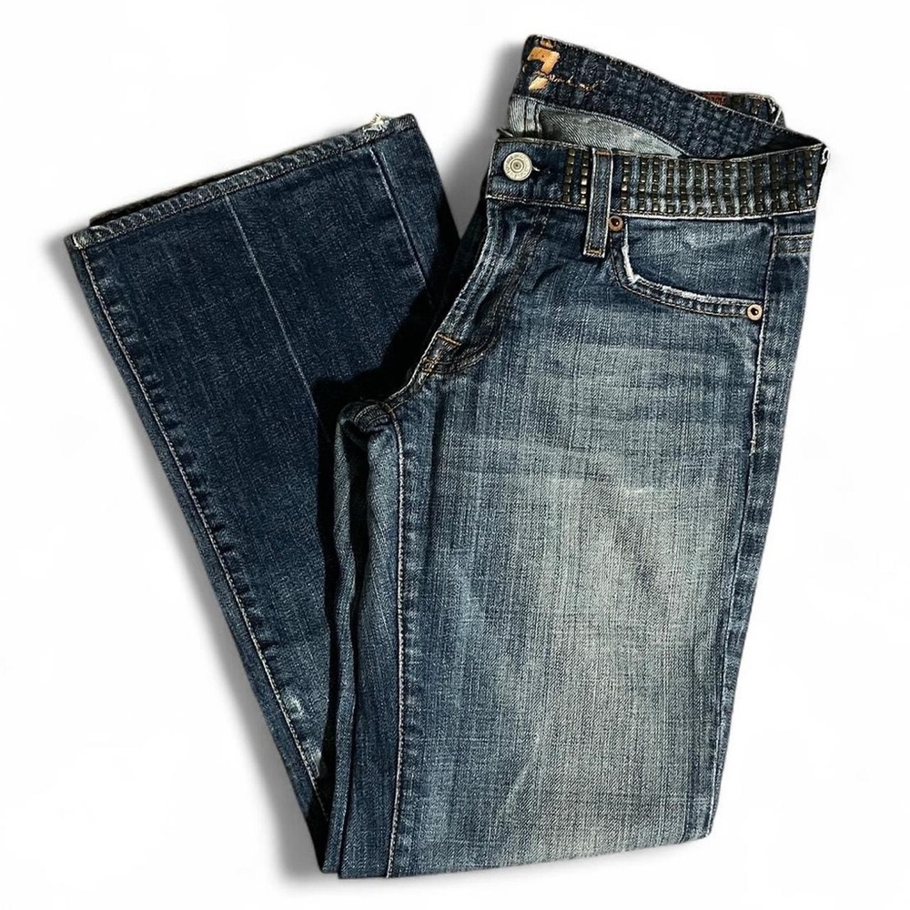 7 For All Mankind Studded Bootcut Jeans 27